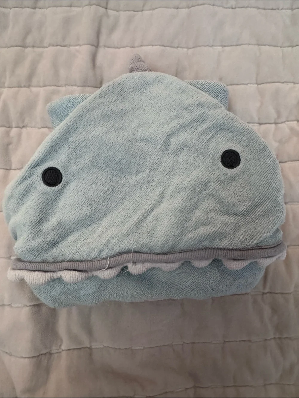 Cloud Island Hooded Baby Towel Set with Animal Hoods - Shark and Elephant